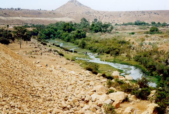 View of Arroyo Alamar immediately downstream of Caon del Padre bridge