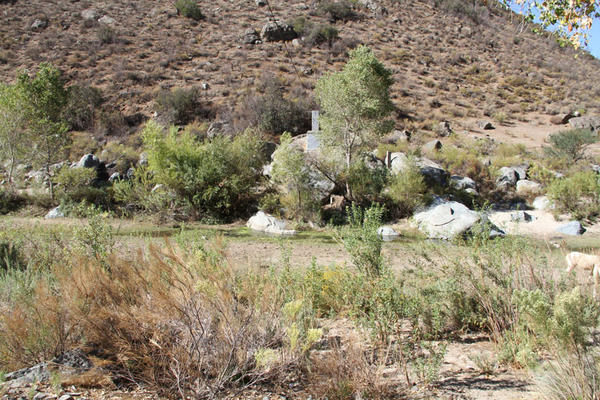 Estación hidrométrica Agua Caliente (descontinuada en 1992).