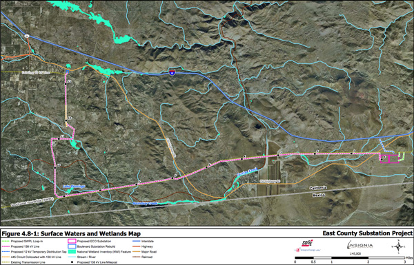 Transmission line between the Boulevard and Eco Substations