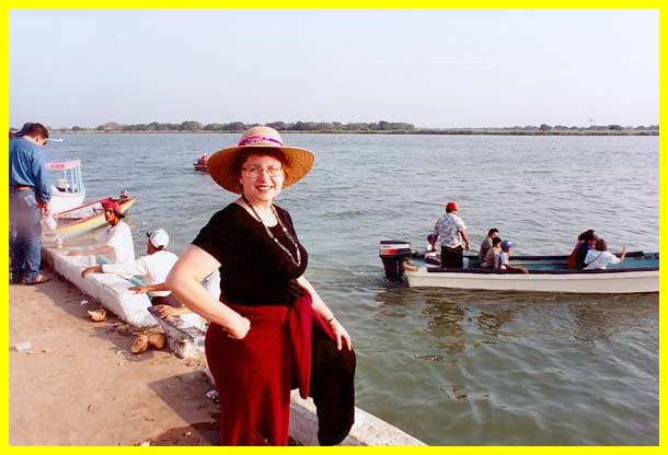 Jane on the Papaloapan river at Tlacotalpan, Veracruz