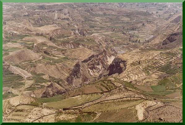 Entrada al Cann del Colca, en Arequipa, Per. 