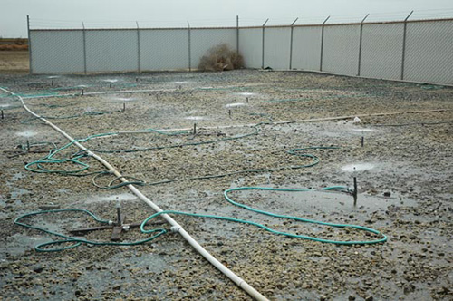 Solar evaporator at Red Rock Ranch, Panoche Water District, Fairbaugh, California