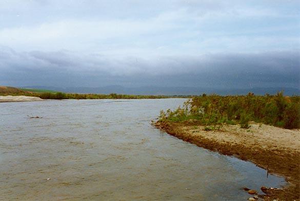 Rio Santo Domingo at Vicente Guerrero, Baja California, Mexico.