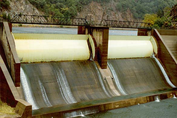 Cresta Dam in the North Fork  Feather River, northern California.