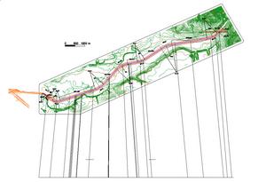 Arroyo Alamar:  Horizontal alignment.