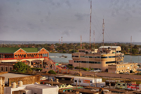 The Panuco river, near its mouth, Tampico, Mexico (2015)