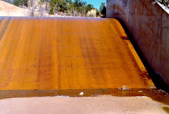 Spillway at Sheep Creek Barrier Dam, Western Utah