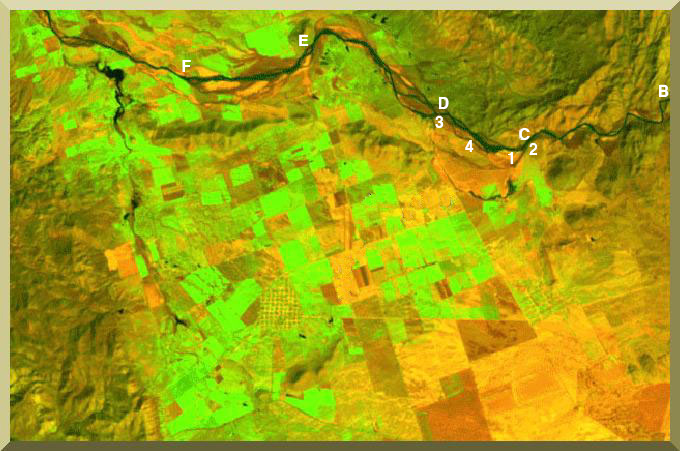 Ojos Negros Valley and El Barbon Wash, showing sand-mining and soil-sampling location