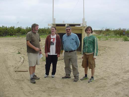 Greg Abbott, Samara Levine, Miguel Ponce, and Andreas Koch on a visit to TRNERR