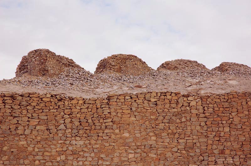 Close up of the towers of Chankillo.