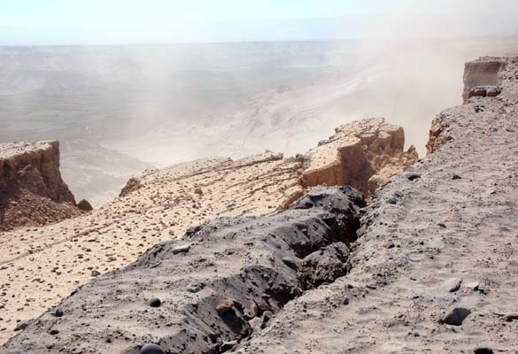 Deslizamiento inminente y en progreso en el sector Punillo de La Cano