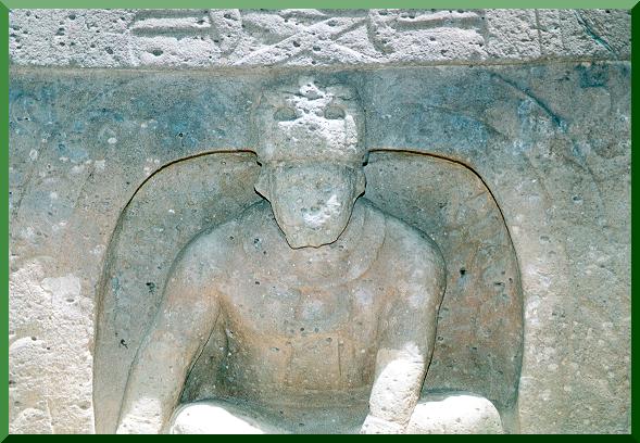 Olmeca statue at Parque La Venta, Villahermosa, Tabasco, Mexico